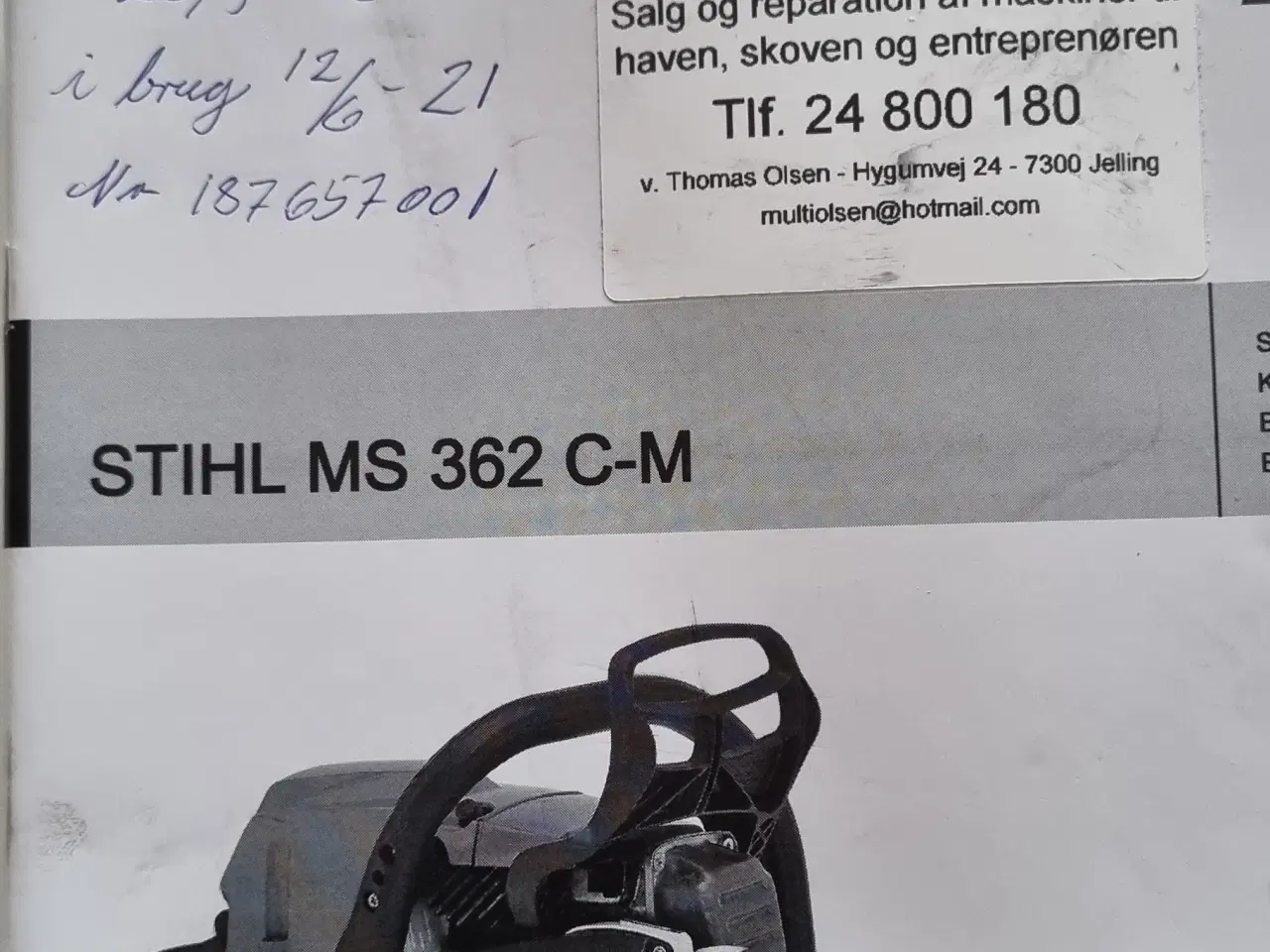 Billede 1 - Stihl 362c m varme 