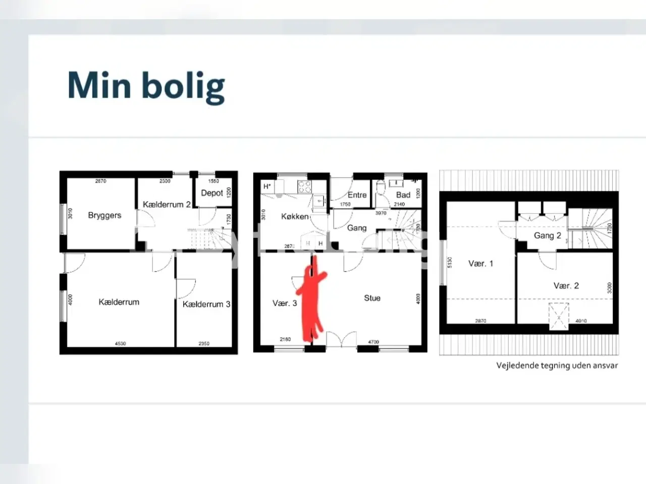 Billede 1 - Dobbelthus i Valby, med stor have og træterrasse