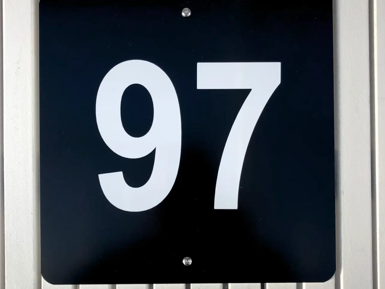Billede 4 - Husnummer skilt med dit nummer i 2 mm. alu.