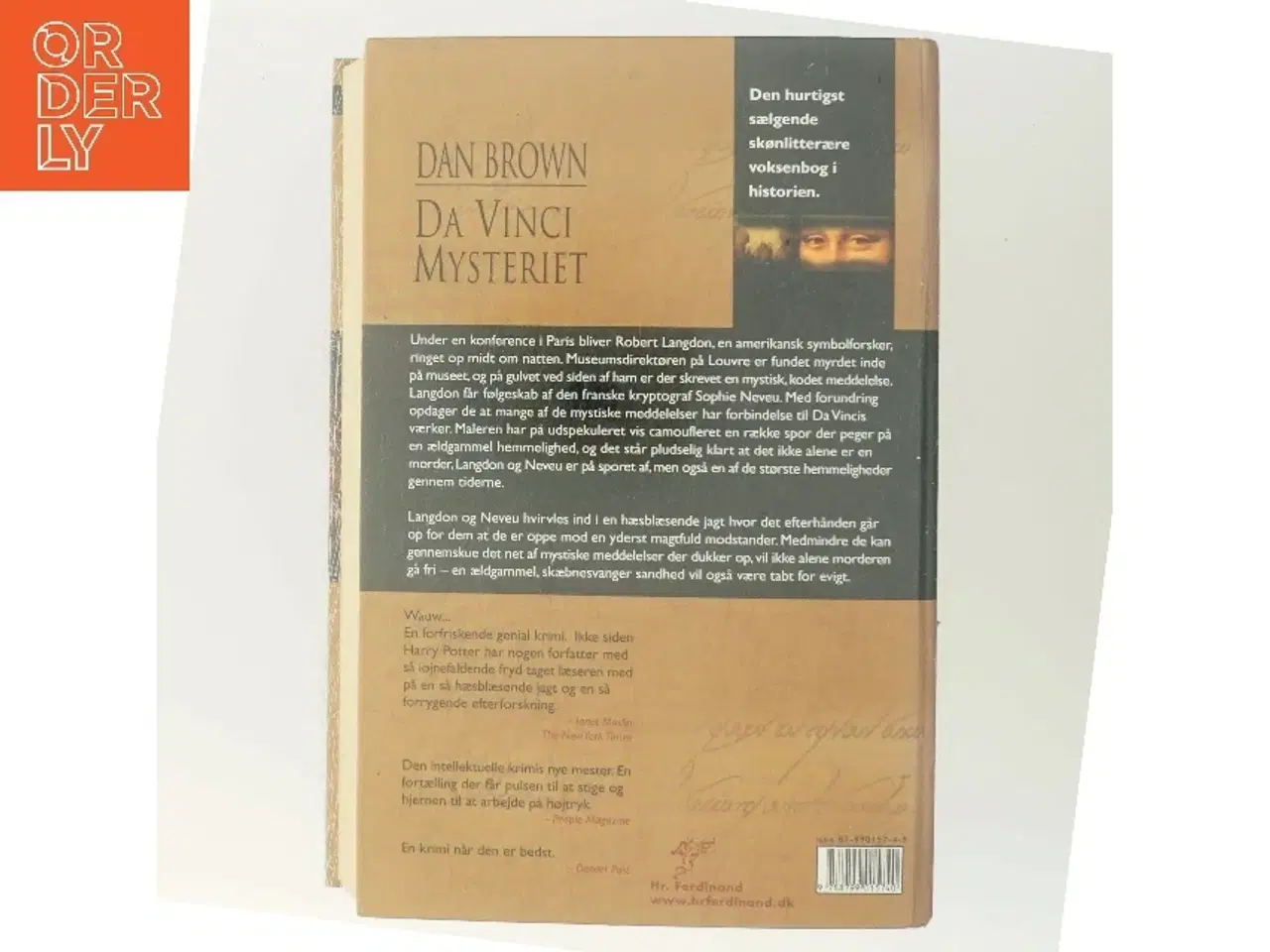 Billede 3 - Da Vinci Mysteriet af Dan Brown (Bog)