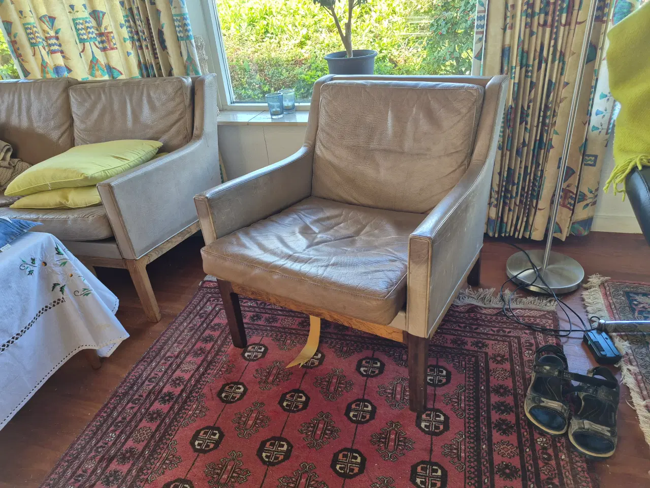 Billede 4 - Retro Kai Lyngfeld Larsen læder2,3 sofa+stol