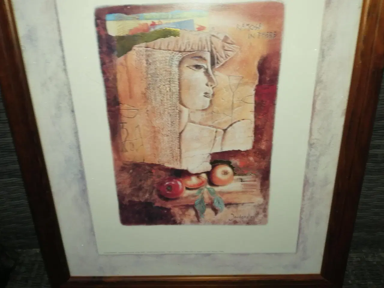 Billede 2 - RAMOSE IN TABRE, EGYPTISK MOTIV, 50X58 CM