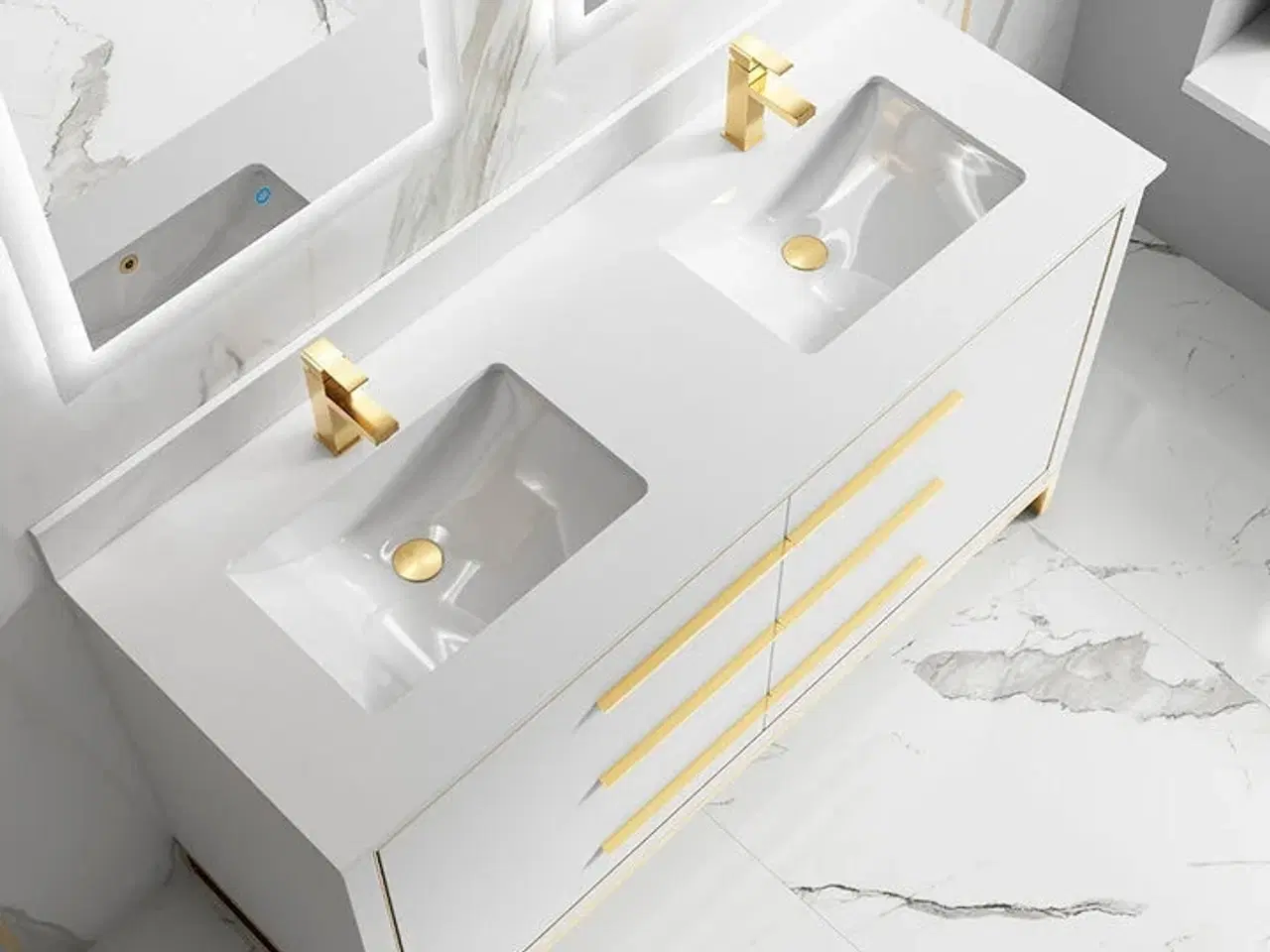 Billede 3 - Baderumsmøbel, Colombia, White, 150