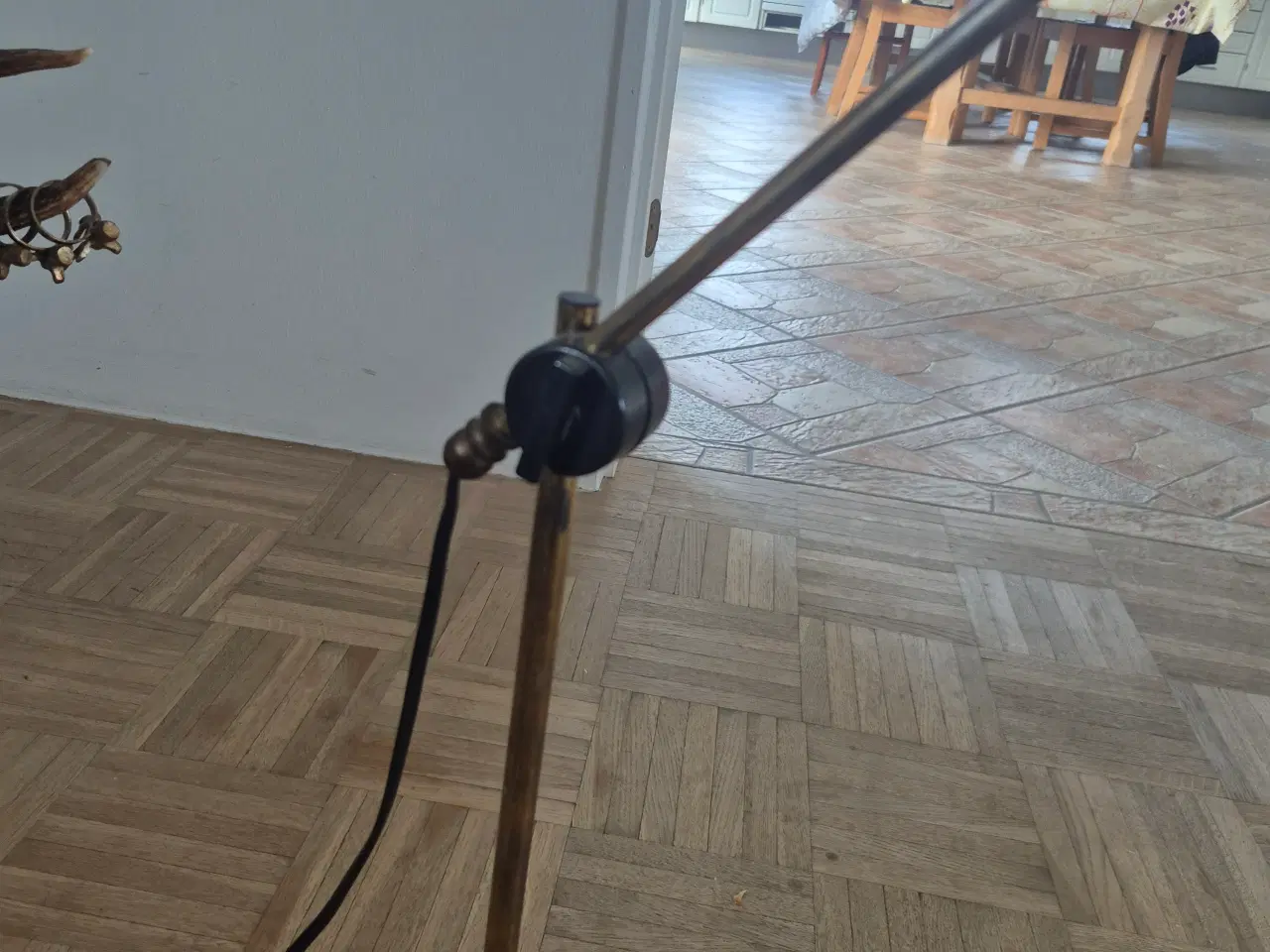 Billede 3 - Antik messing bordlampe 