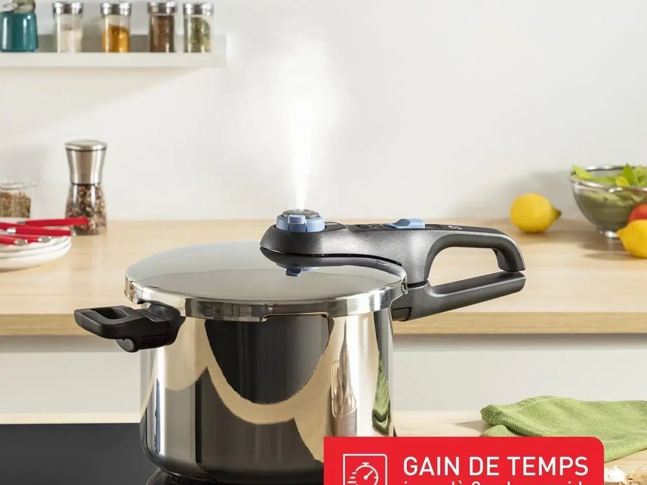 Billede 6 - Trykkoger Tefal P2584301 rustfrit stål - 4 og 6 l sæt