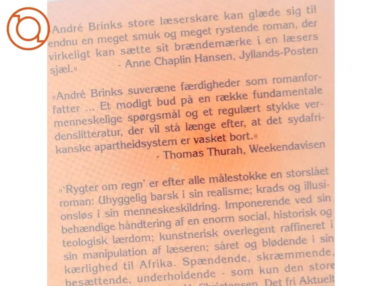 Billede 5 - Rygter om regn af André Brink (Bog)