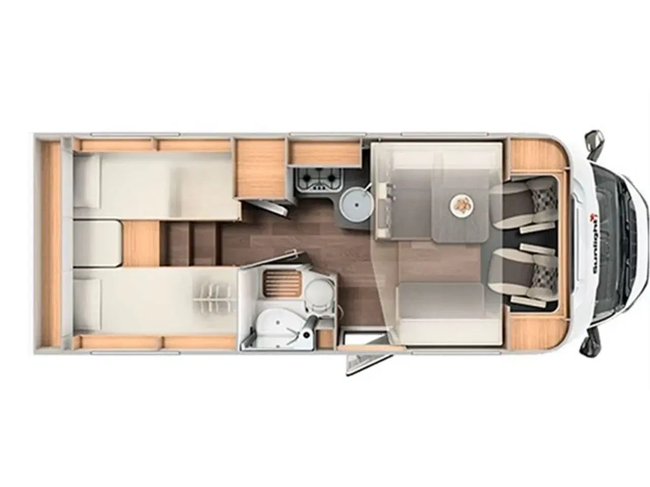 Billede 5 - 2018 - SunLight T 67 Aut.   SunLight T67 Aut. 2018 - Se den nu hos Camping-Specialisten.dk