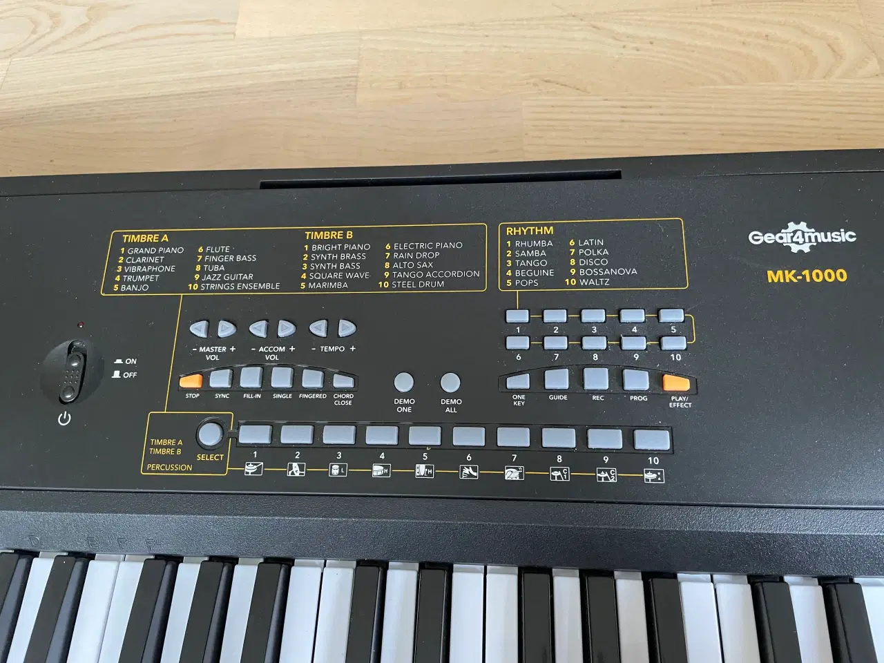 Billede 2 - MK-1000 Bærbart Keyboard med 54 tangenter
