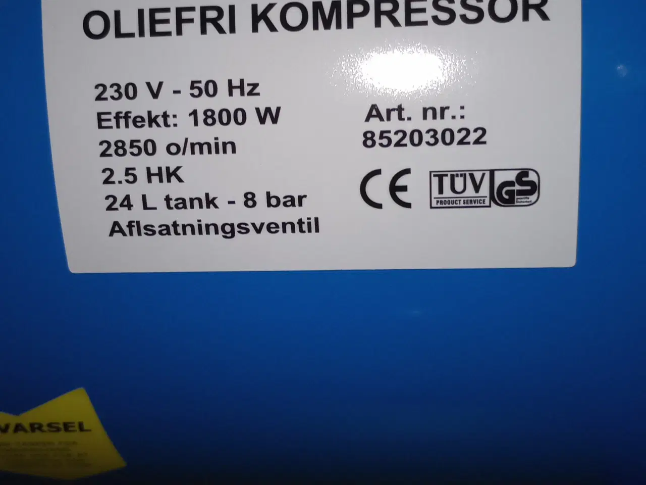 Billede 4 - Oliefri 2 cyll kompressor