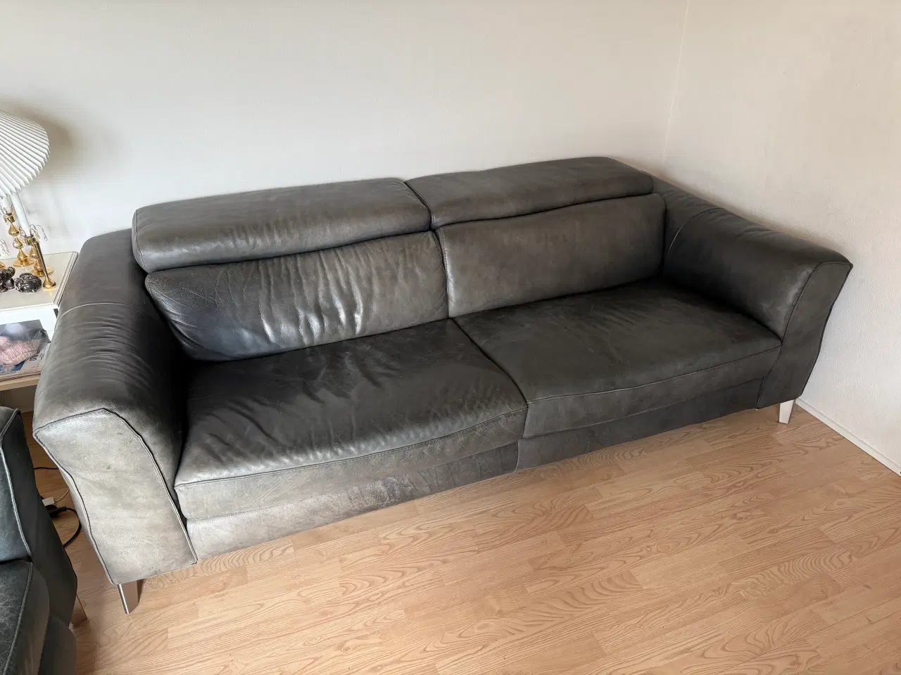 Billede 1 - 2 personers og 3 personers lædersofaer