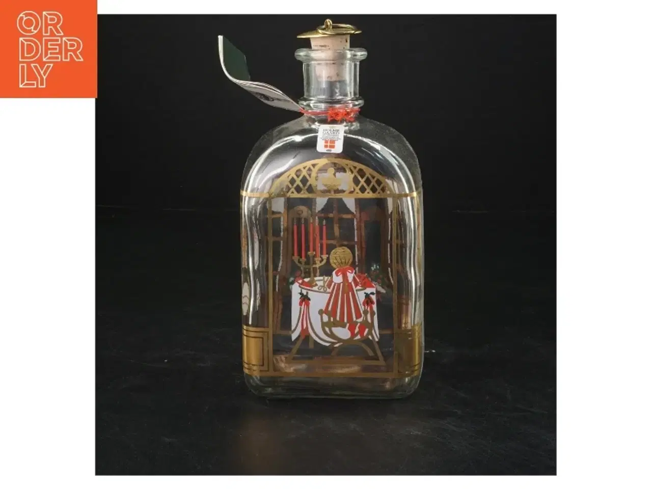 Billede 2 - Holmegaard juleflaske 1989 (str. 18x9x7 cm)