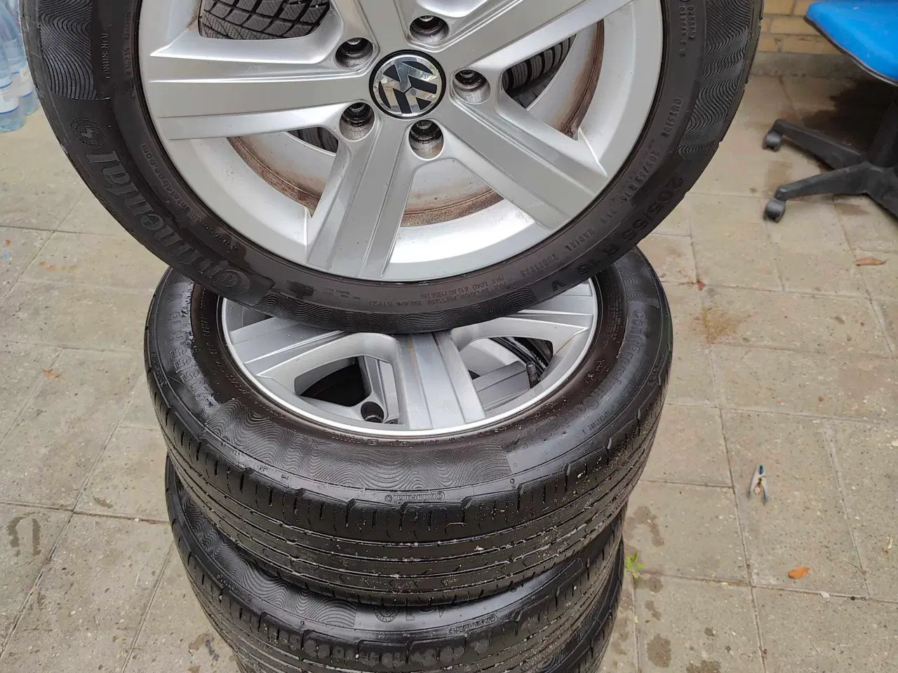 Billede 8 - Orginale VW Alufælge 16" med dæk 