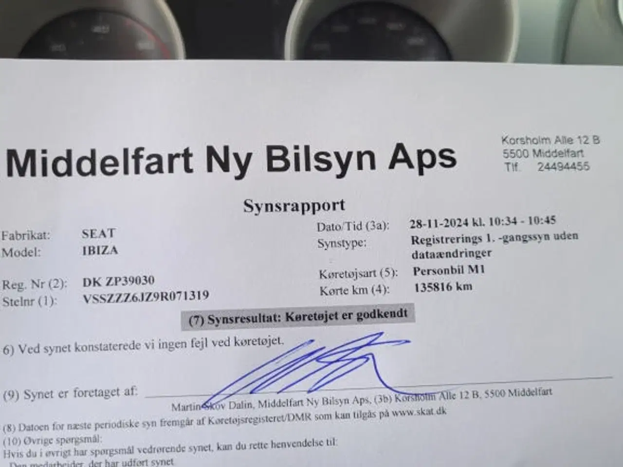 Billede 10 - Seat Ibiza Økobil, KM 135.000, Nysynet