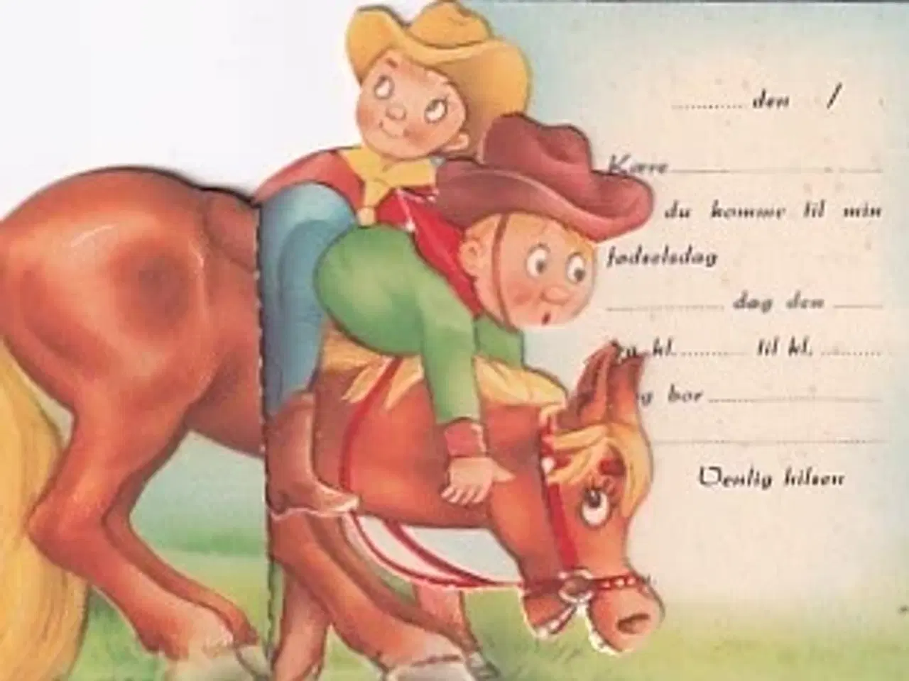 Billede 1 - Invitationskort - Foldeudkort