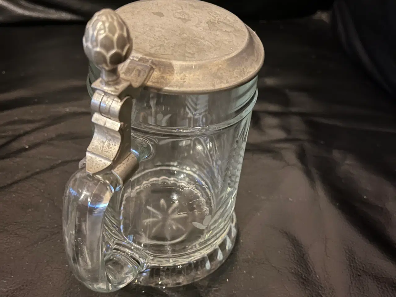 Billede 2 - Flot stort lågkrus i glas 