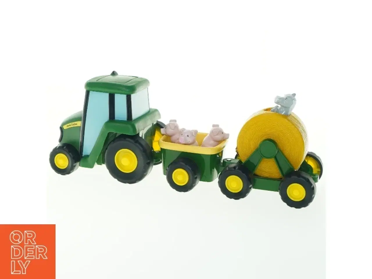 Billede 3 - Legetøjstraktor med dyr fra John Deere (str. 36x11 cm)