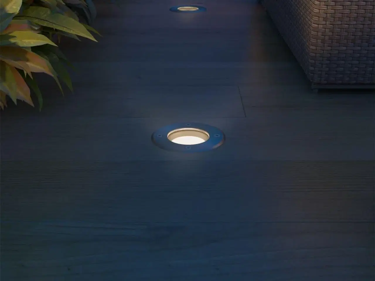 Billede 3 - LED-nedgravningsspots 3 stk. rund