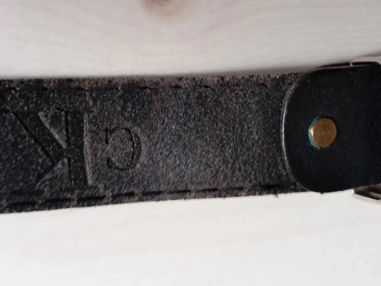 Billede 5 - Bælte. Ægte læder. Sort