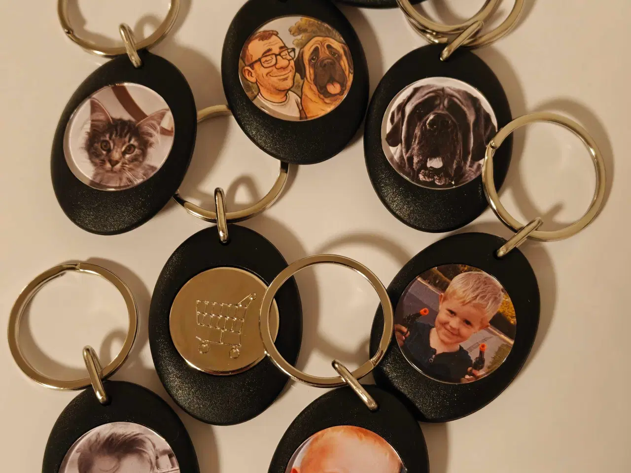 Billede 1 - Nøgleringe med dine billeder
