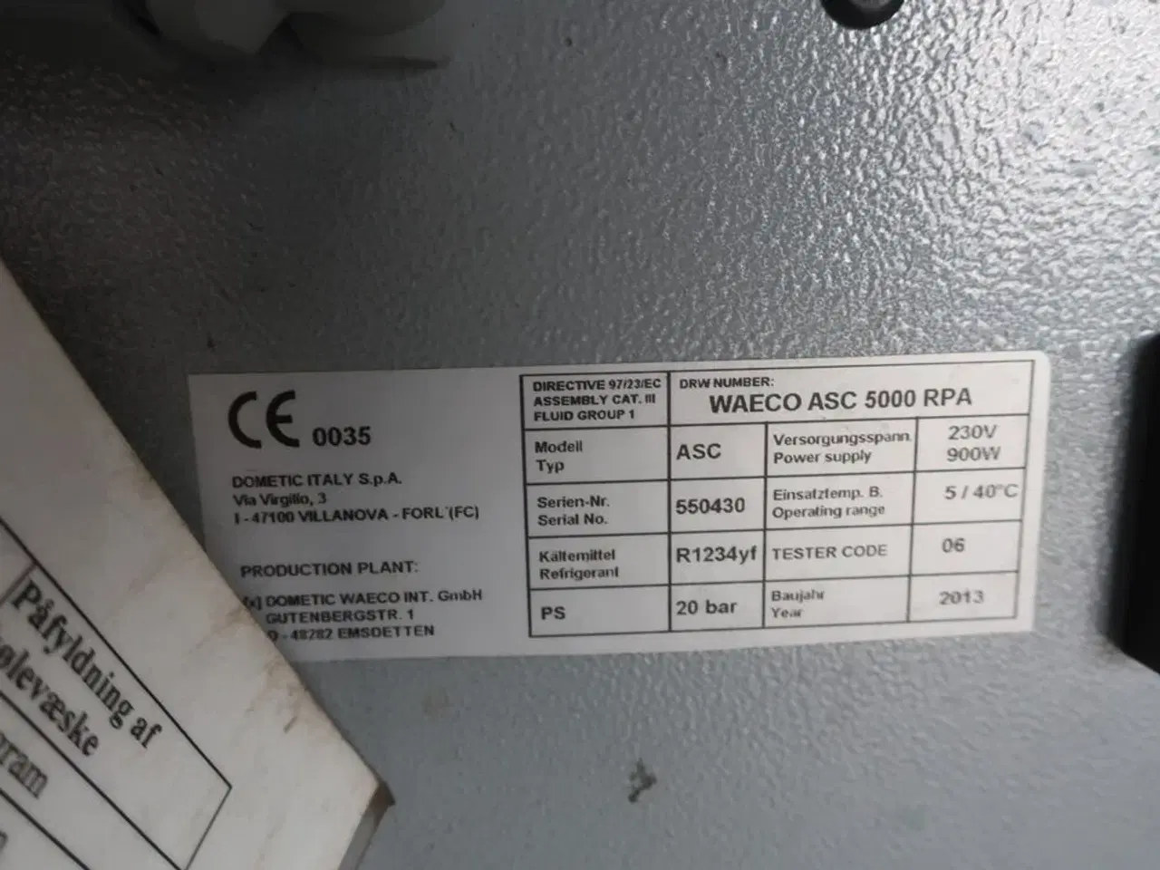 Billede 5 - Klimaservicestation WAECO ASC 5000 RPA