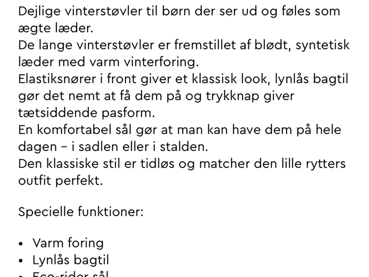 Billede 7 - Horze vinterridestøvler str. 34 med tykt for