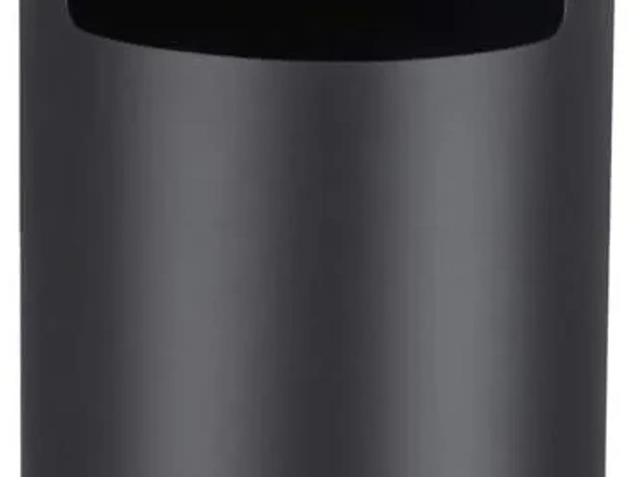 Billede 1 - Skraldespand/Askebæger på fod rustfrit stål, sort, 60,5 × 24,5 cm (LTB17C)