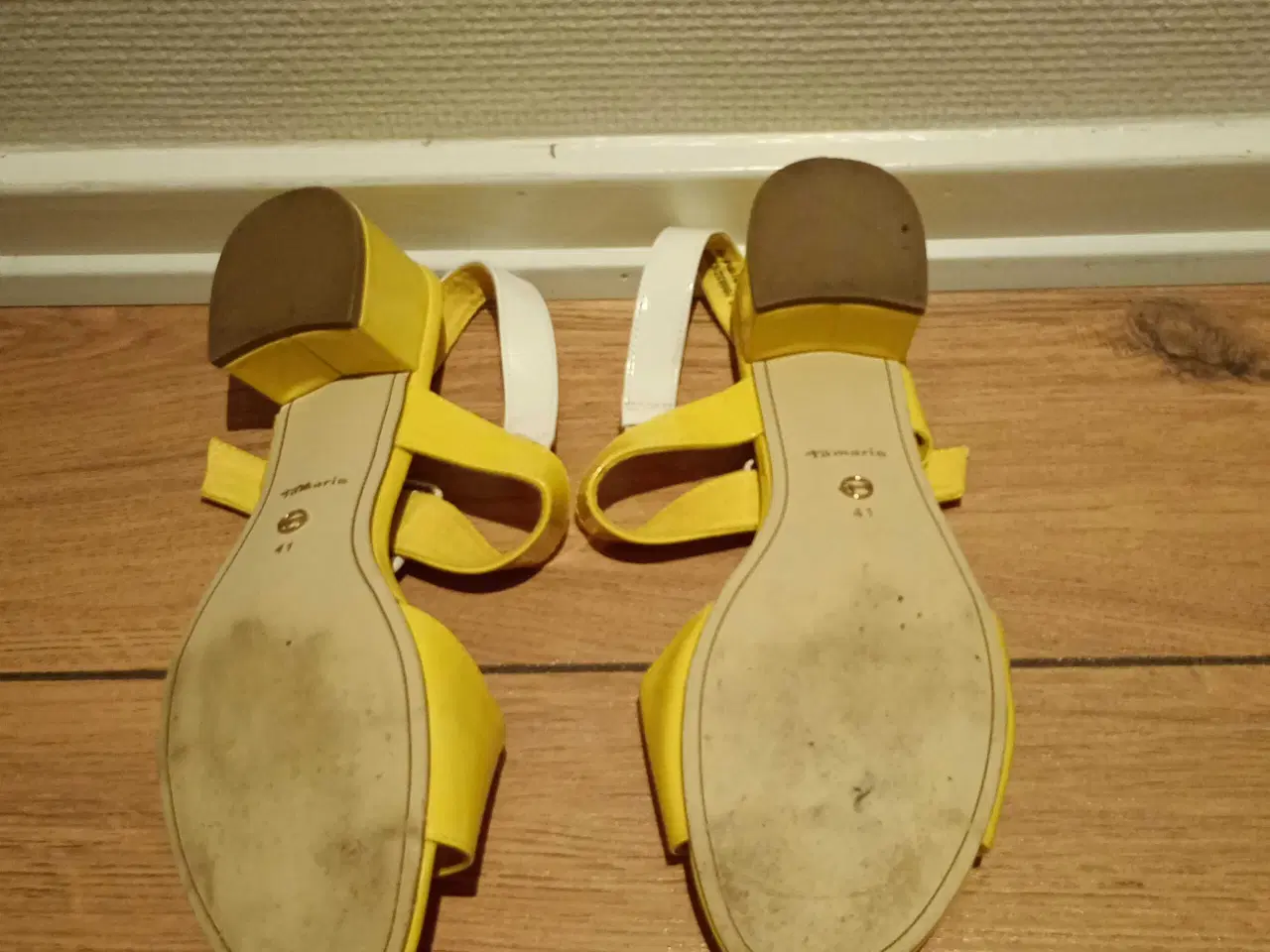 Billede 3 - Damesandaler med  elastik, TAMARIS, skind, str. 40