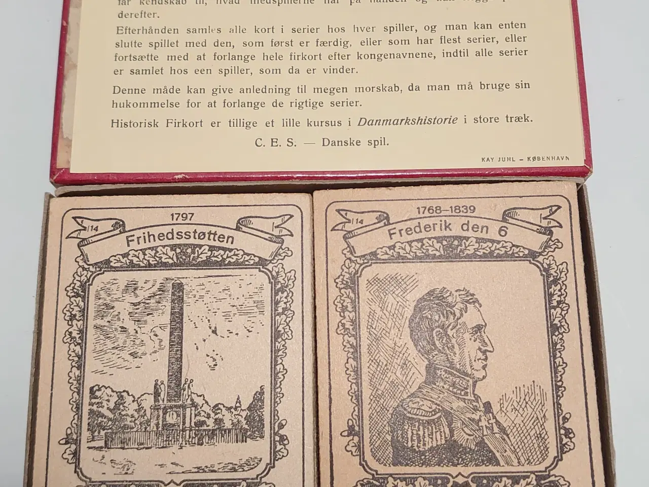 Billede 2 - Historisk Firkort. Vintage kortspil fra CES nr 24.