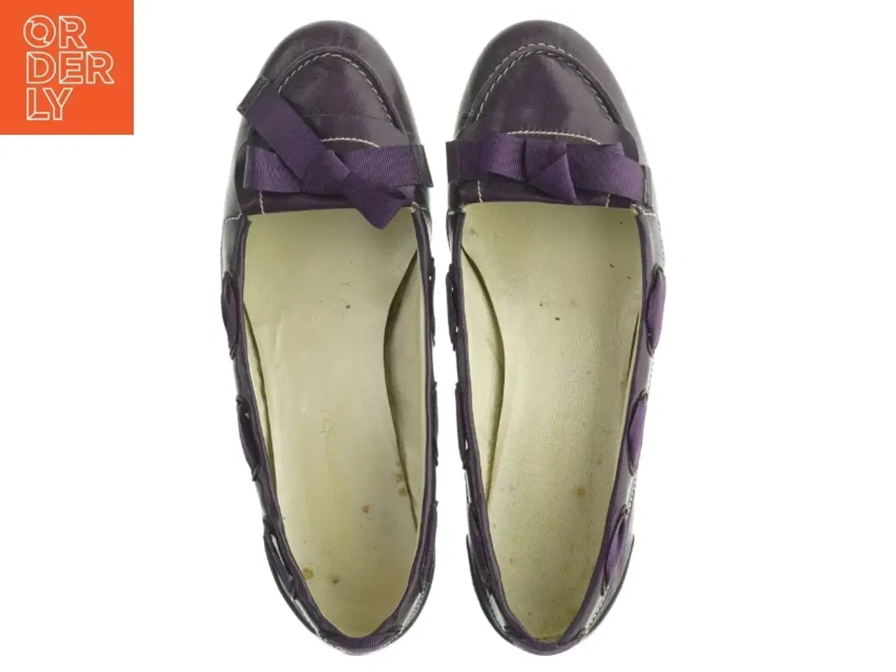 Billede 3 - Mørkelilla ballerinasko fra Helene Steensby (str. 39)