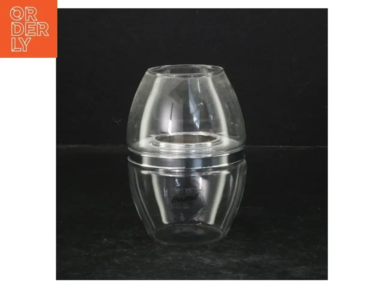 Billede 1 - Gennemsigtig glasstage fra Herstal (str. 12 cm)