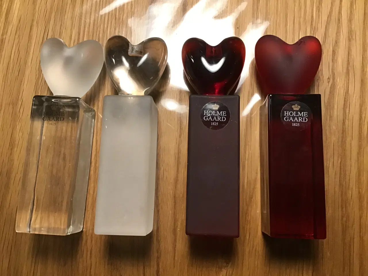 Billede 1 - 4 Holmegård hjertelysestager