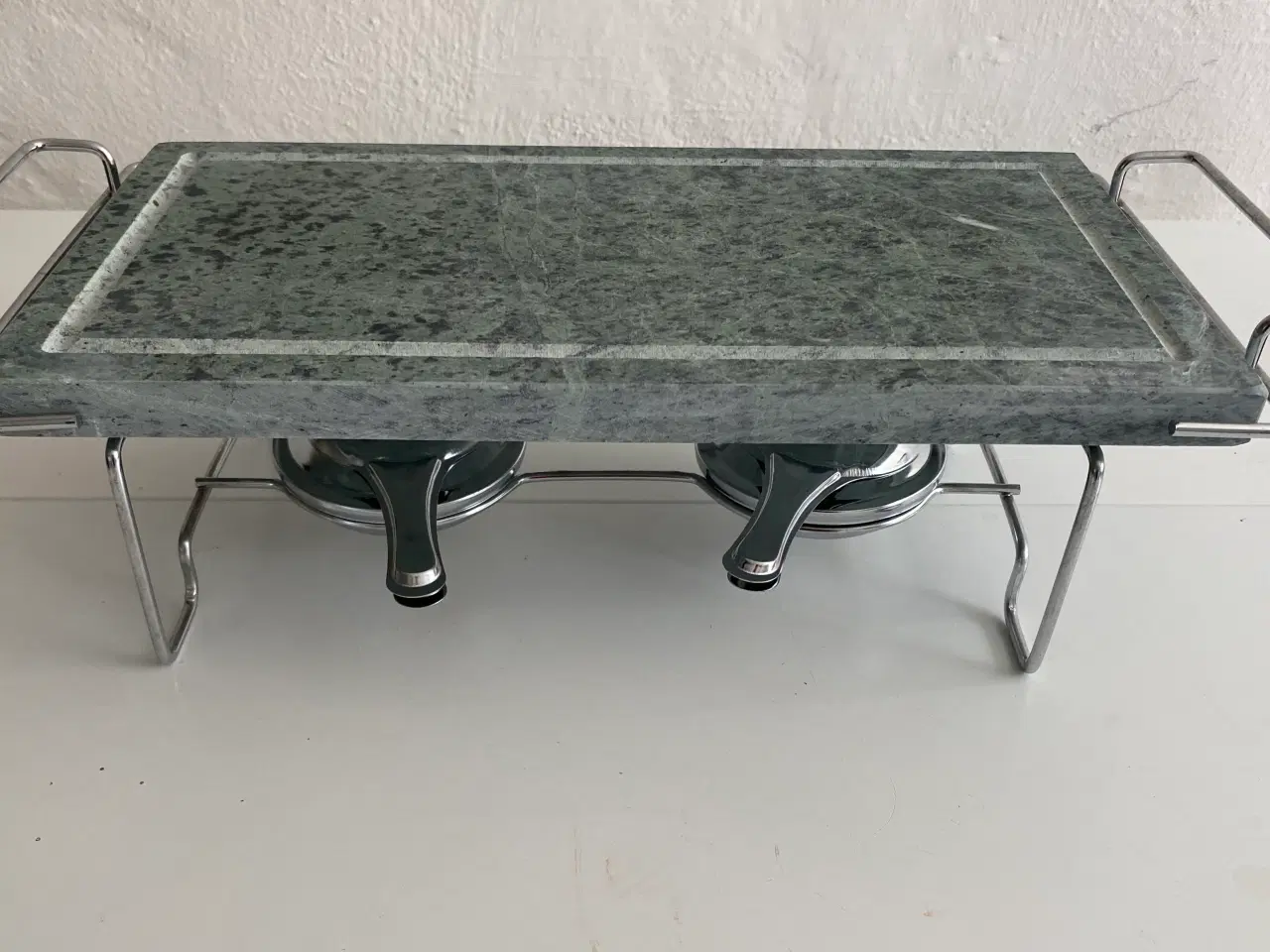 Billede 6 - Granit stege og varmeplade med stativ og brændere
