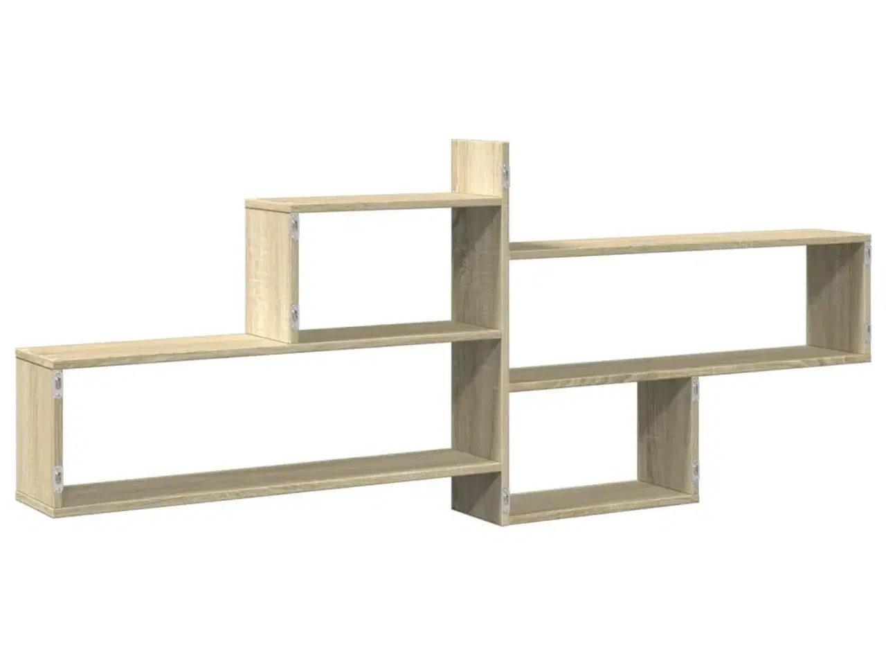 Billede 6 - Væghylde 167,5x18x68 cm konstrueret træ sonoma-eg