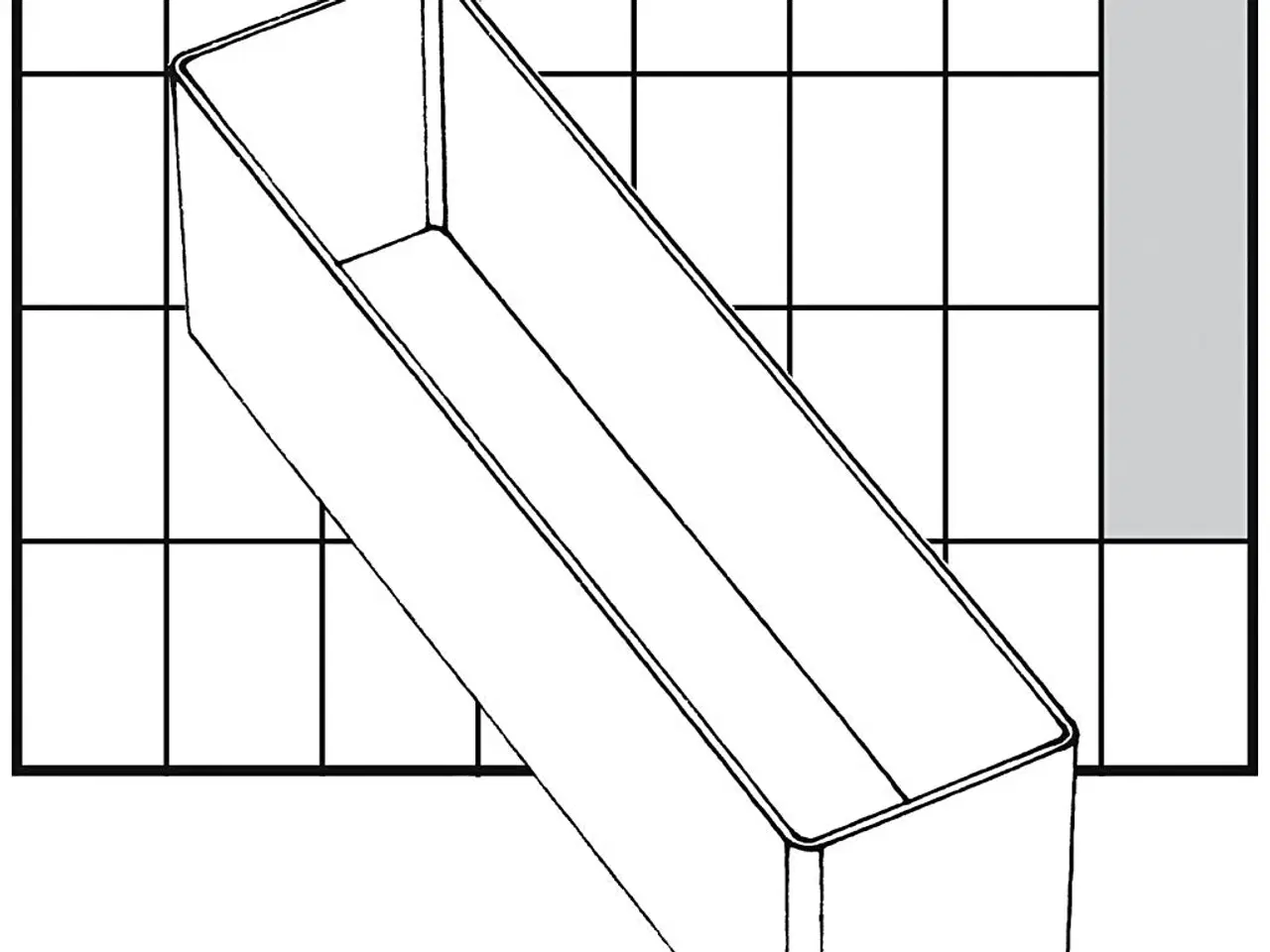 Billede 1 - Basisindsats, A9-3, H: 47 mm, str. 163x39 mm, 1 stk.