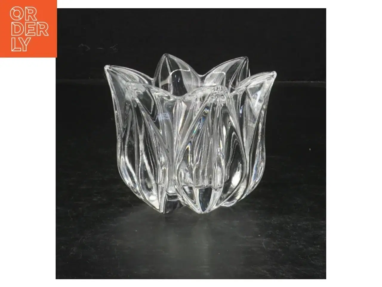 Billede 1 - Glasstjerne lysestage  (str. 8 cm)