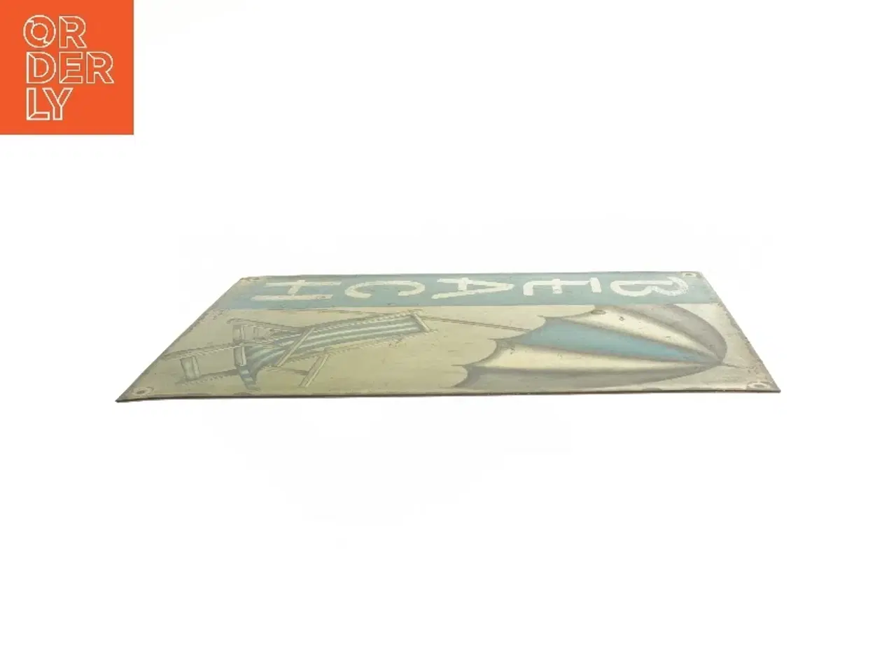 Billede 2 - Metalskilt med strandtema fra Ib Laursen (str. 35x26,5 cm)