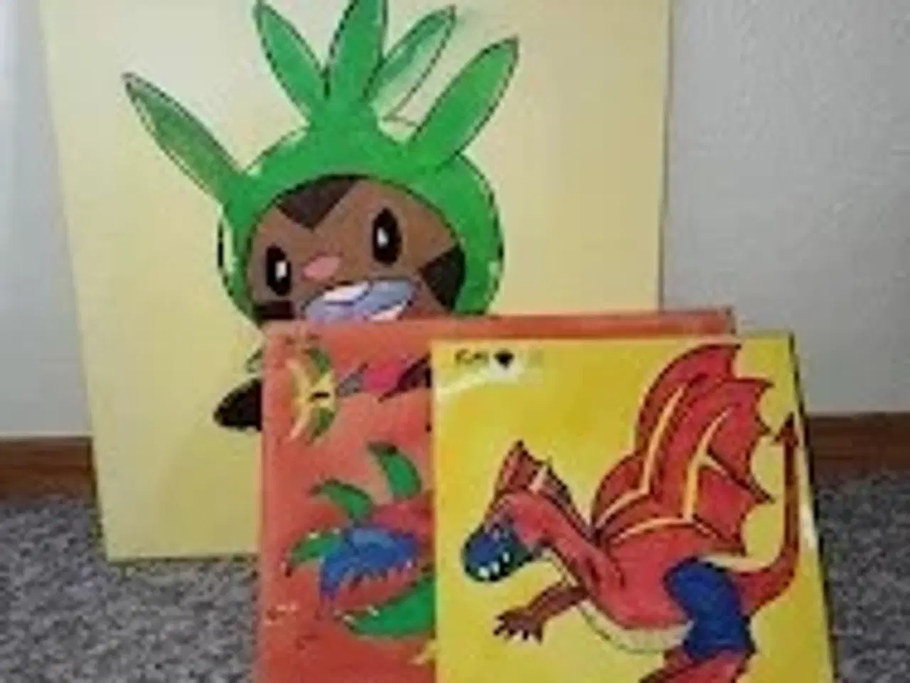 Billede 1 - Maleri af forskellige dyr