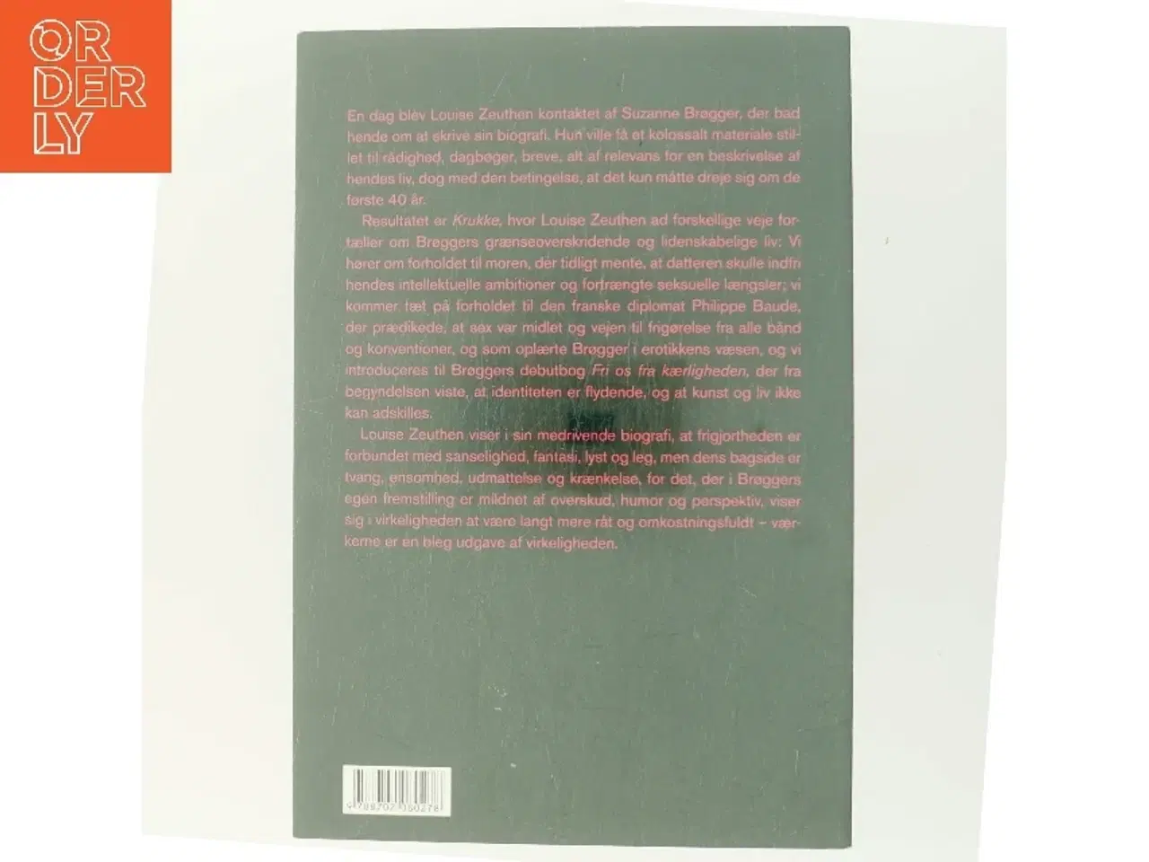 Billede 3 - Krukke : en biografi om Suzanne Brøgger af Louise Zeuthen (Bog)