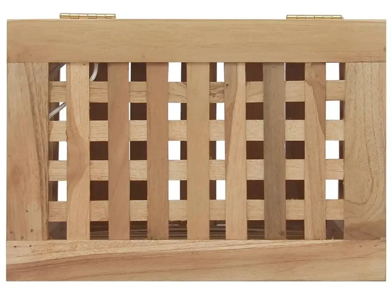 Billede 6 - Vasketøjskurv 35x25x60 cm massivt teaktræ