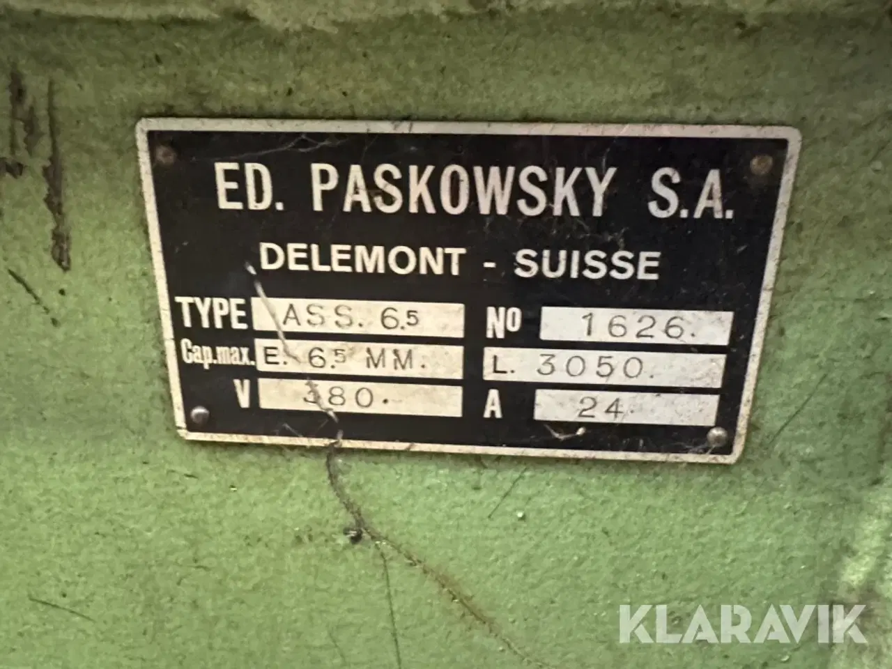 Billede 5 - Klippemaskine ED. Paskowsky S.A ASS 6.5