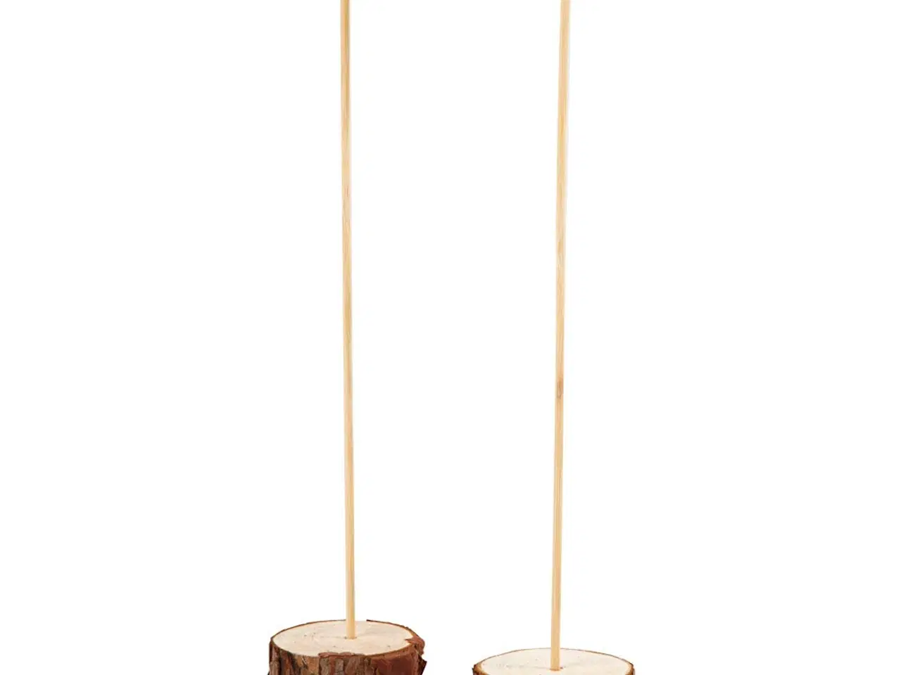 Billede 1 - Træfødder med tilhørende pinde, H: 3 cm, diam. 5 cm, 2sæt/ 1 pk.