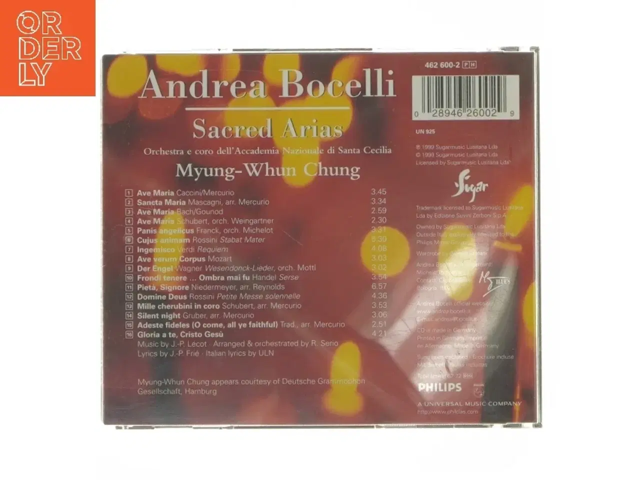 Billede 3 - Andrea Bocelli Sacred Arias CD
