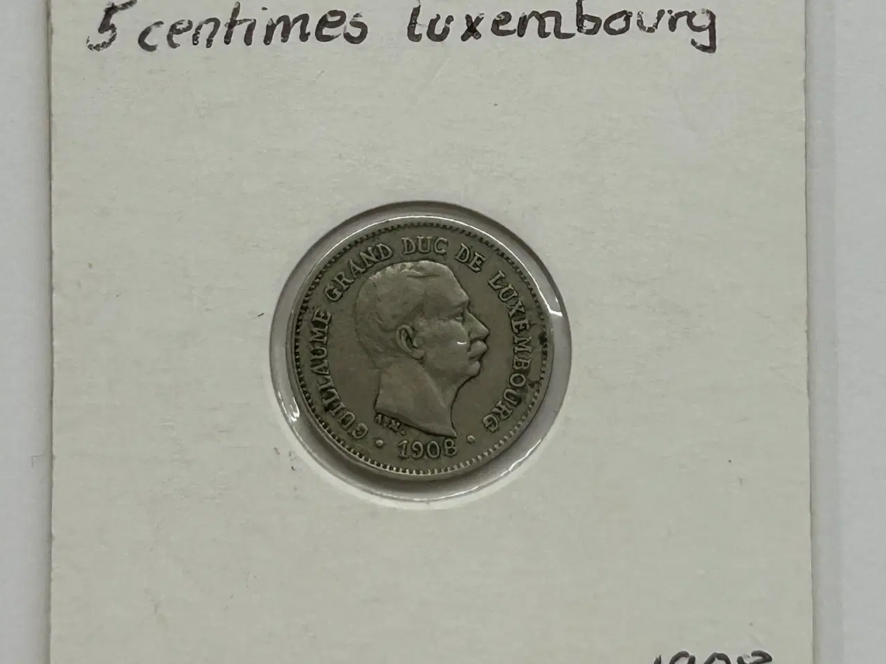 Billede 1 - 5 Centimes Luxembourg 1908