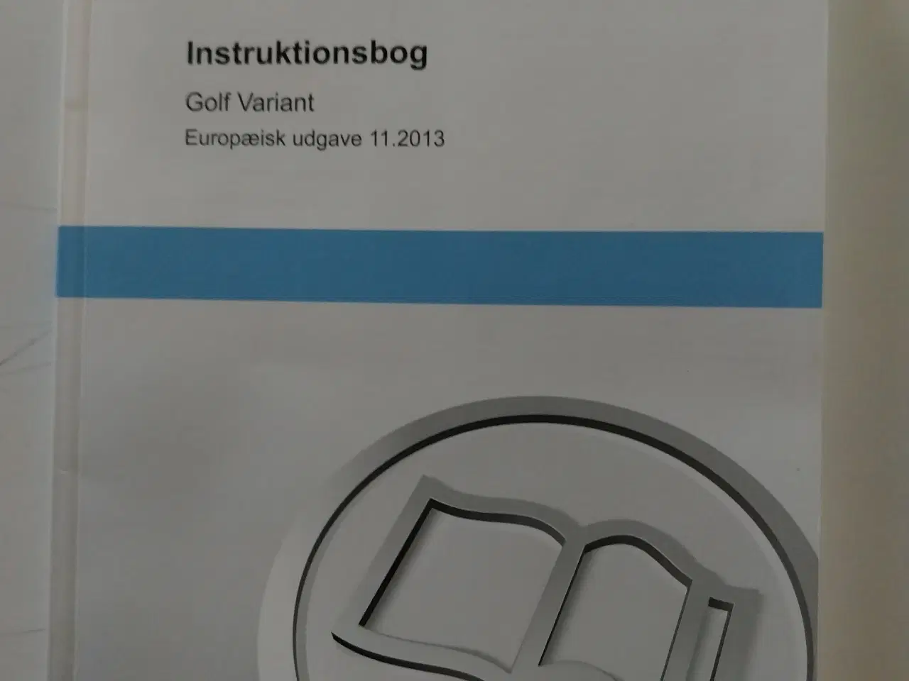 Billede 1 - VW golf instruktionsbog 