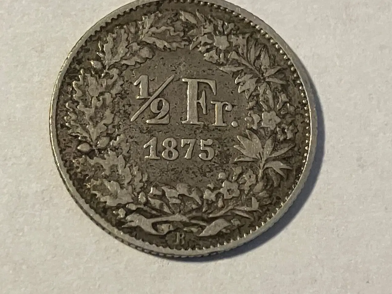 Billede 1 - 1/2 Franc 1875 B Switzerland