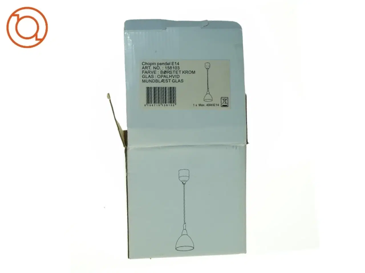 Billede 1 - Chopin pendel lampe (str. 10 x 13 cm)