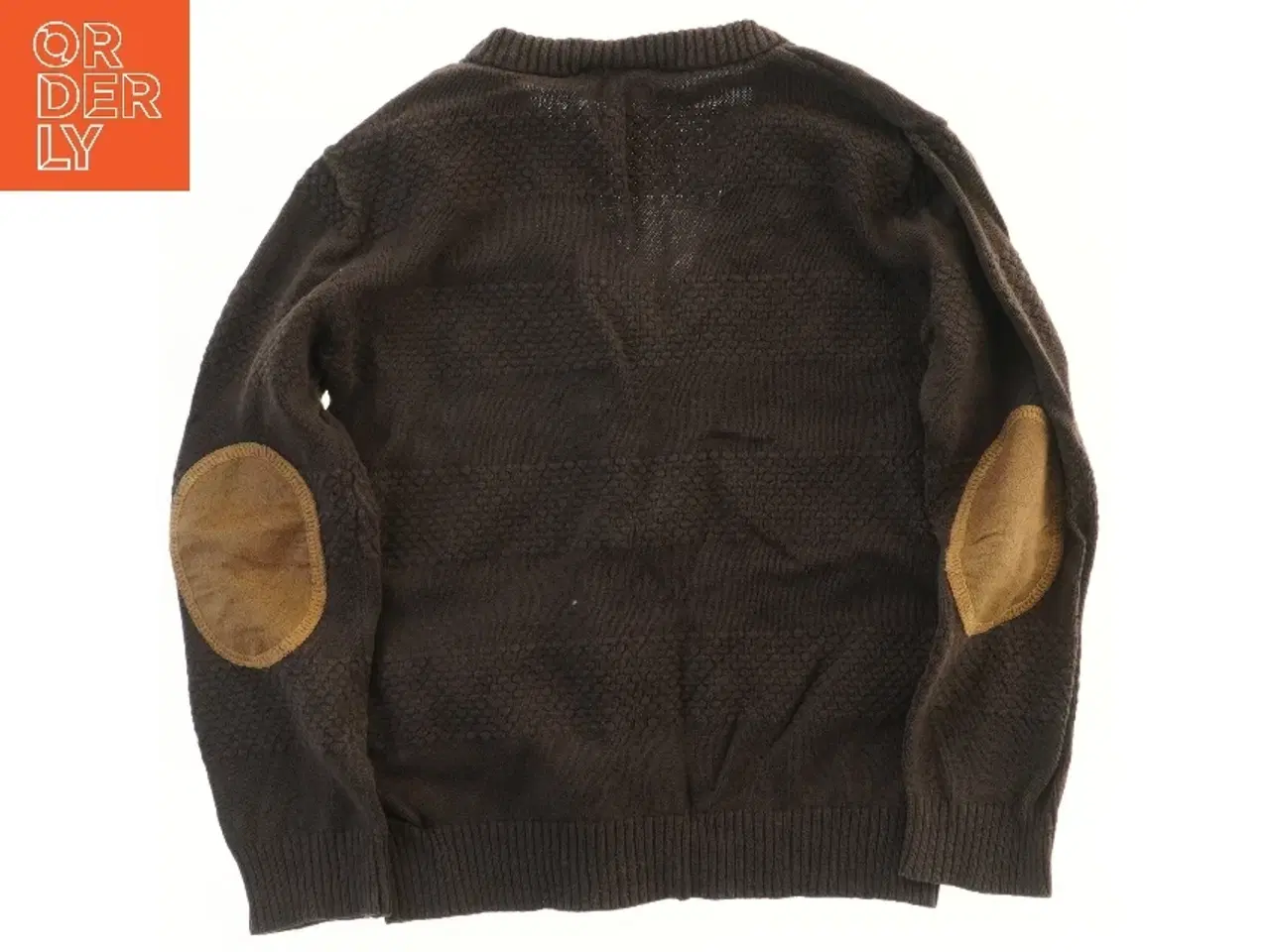 Billede 2 - Pomp de Lux Brun cardigan med knapper og albuelapper(str. 104)