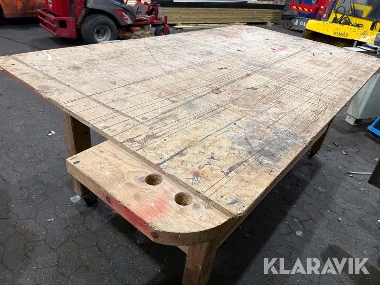 Billede 4 - Arbejdsbord - på hjul