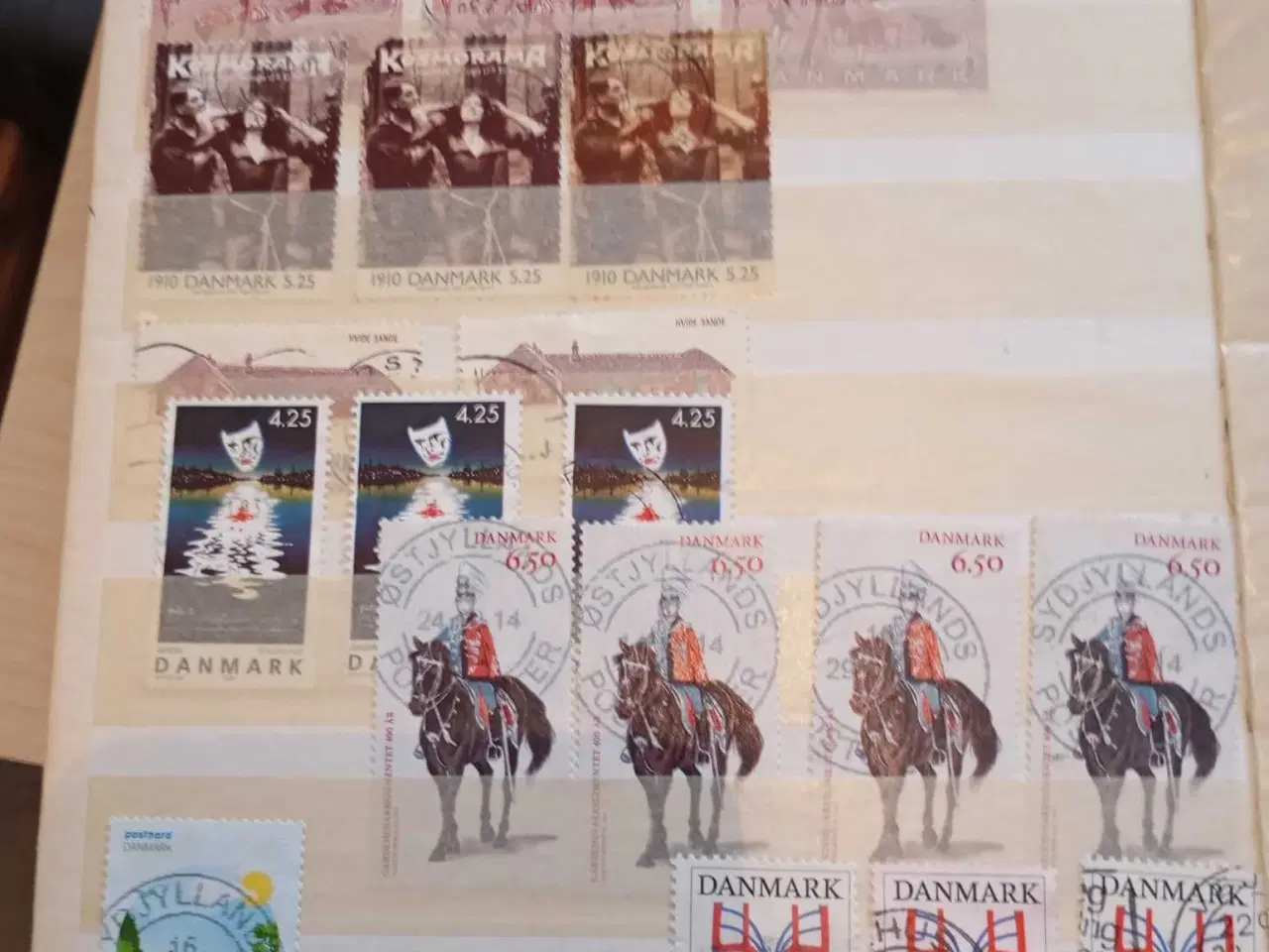 Billede 6 - indstiksbog med danske frimærker 