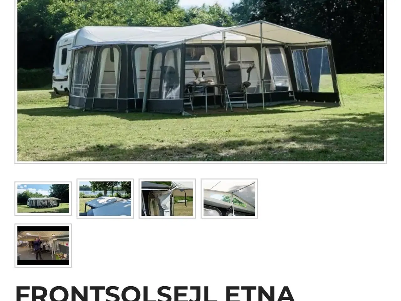 Billede 1 - Frontsolsejl til penta fortelt